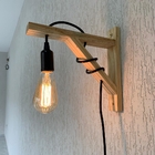 Arandela Mão Francesa Em Madeira Pinus Decorativa