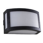 Arandela Maresia Em Policarbonato Super Resistente Preta St789