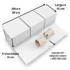 Arandela Marrom 30cm 2 Frisos Com 2 Fachos De Luz-e27