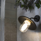 Arandela Marrom Alumínio e Vidro IP40 Inspire