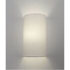 Arandela Meia Cana Md-2031 Cúpula Em Tecido 30/18x16cm Branco