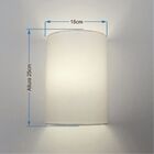 Arandela Meia Cana Retro Vivare Md-2003 Cúpula Em Tecido 25/1