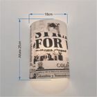 Arandela Meia Cana Retro Vivare Md-2003 Cúpula Em Tecido 25/1