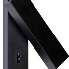 Arandela Metal Cabeceira 14cm Preta Led 3w 3000k Delis