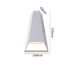 Arandela Mid C/2 Fachos 10w 3000k 800lm Ip65 Branca-nordecor