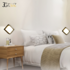 Arandela Mini Iglu Preta Quadrada 8w 3000k Ip65 Opus