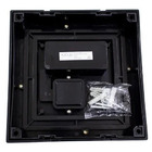 Arandela Mini Iglu Preta Quadrada 8w 3000k Ip65 Opus