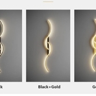 Arandela Minimalista Moderna Luxo Slim Led Integrado  Ondas 6