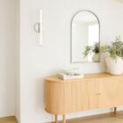 Arandela Minimalista Moderna Slim Led Integrado 50cm - Prata