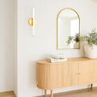 Arandela Minimalista Moderna Slim Led Integrado 50cm - Prata