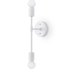 Arandela Moderna  Linear Metálica Slim P/2 Lâmpadas E27 - 45c