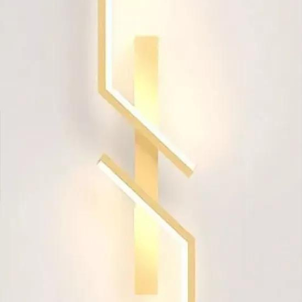 Arandela Moderna Dourado 60cm Led 8w 3000k Bivolt 14588-pl