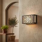 Arandela Moderna Em Acrílico Preto 24cm Ip65 Led 12w 3000k Bi