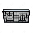 Arandela Moderna Em Acrílico Preto 24cm Ip65 Led 12w 3000k Bi