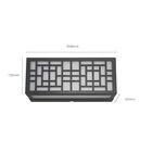 Arandela Moderna Em Acrílico Preto 24cm Ip65 Led 12w 3000k Bi