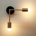 Arandela Moderna Linear Metálica Slim P/2 Lâmpadas E27 Ângulo