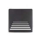 Arandela Moderna Parede Externa Slim 2 Focos M3 Preta + Led