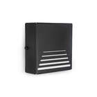 Arandela Moderna Parede Externa Slim 2 Focos M3 Preta + Led