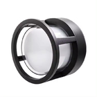 Arandela Moderna Redonda Preta Led 6w 3000k Bivolt Ip65