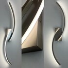 Arandela Moderna Slim Luxo Perfis Led Integrado  Curvas (meia