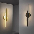 Arandela Moderna Slim Minimalista 2 Perfis Paralelos Led Inte