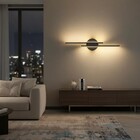 Arandela Moderna Slim Minimalista 2 Perfis Paralelos Led Inte