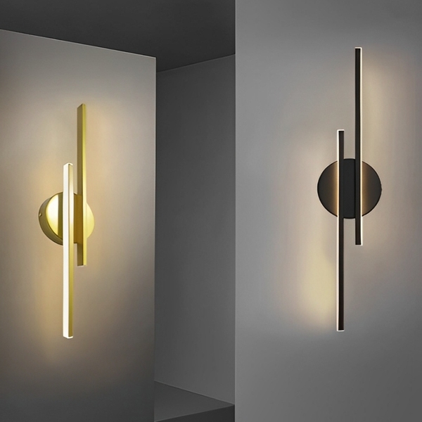 Arandela Moderna Slim Minimalista 2 Perfis Perpendiculares Le