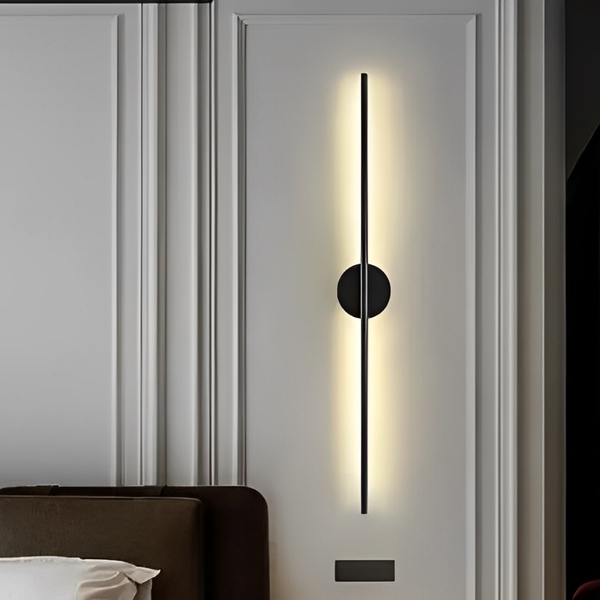 Arandela Moderna Slim Minimalista Linear Perfil Fita Led Integrado ...
