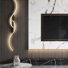 Arandela Moderna Slim Minimalista Luxo Curvas Led Integrado -