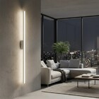 Arandela Moderna Slim Perfil Led Integrado Slim - 100cm - Pre