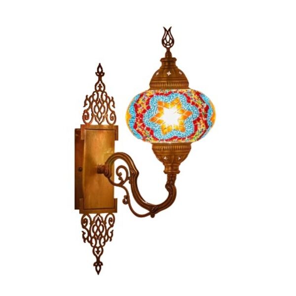 Arandela Mosaico Turco Feito À Mão Original Sea And Cherry