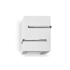 Arandela Munique C/2 Fachos 2 Frisos Em L G9 Branca-opl