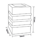 Arandela Munique C/2 Fachos 3 Frisos G9 Marrom-opl