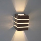 Arandela Munique C/2 Fachos 3 Frisos G9 Marrom-opl