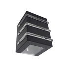 Arandela Munique C/2 Fachos 3 Frisos G9 Preta-opl