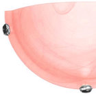 Arandela Murano Vidro 25cm 1 Lampada E-27 Max 60w Rosa Garra