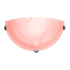 Arandela Murano Vidro 25cm 1 Lampada E-27 Max 60w Rosa Garra