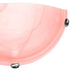 Arandela Murano Vidro 25cm 1 Lampada E-27 Max 60w Rosa Garra