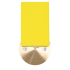 Arandela New Cobre De Cupula Quadrada Amarelo