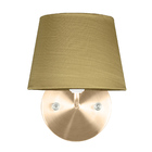 Arandela New Cobre De Cupula Tradicional Shantung Dourado