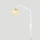 Arandela New Figo Branco - Vidro Âmbar