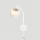 Arandela New Figo Branco - Vidro Fumê