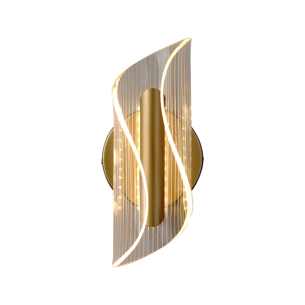 Arandela Nitrolux Ala-002l Dourada Led Bivolt Dourado 6201