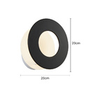 Arandela Nordecor Kote 7w Led Bivolt Branco/preto