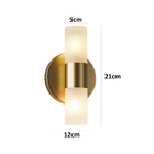 Arandela Nordecor Neal 2 G9 Bivolt Dourado Fosco 2449