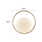 Arandela Nordecor Niza 6w Led Bivolt Dourado Fosco