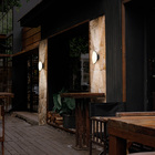 Arandela Nordecor Pako Redonda 2w+5w Led Bivolt Preto 3000k L