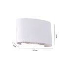 Arandela Nordecor Ranne 12w Led Bivolt Branco 3000k Luz Amare