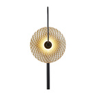 Arandela Nordecor Sowa 7w Led Bivolt Preto/ambar