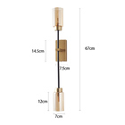 Arandela Nordecor Tosh G9 Bivolt Dourado/preto